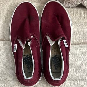Burgundy vans